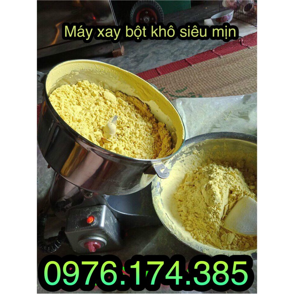 Máy xay nghiền đồ khô, bột ngũ cốc chất liệu INOX 304 cỡ siêu lớn 2.5KG, công suất 4500W xay được khối lượng rất lớn