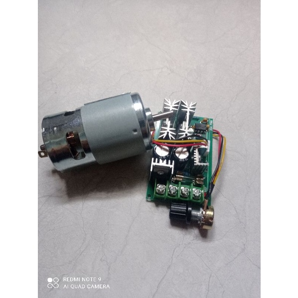 Motor 775 12V 150W và điều tốc 12-48V 20A