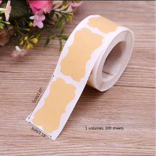 Set 20 nhãn dán chai lọ bằng giấy Kraft
