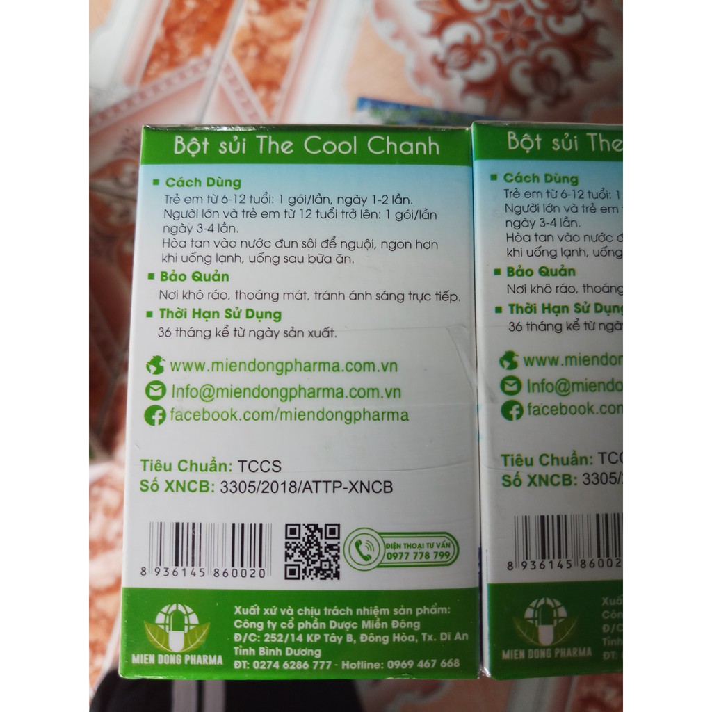 Bột sủi thanh nhiệt,giải độc gan The Cool( hộp 10 gói) | Thế Giới Skin Care