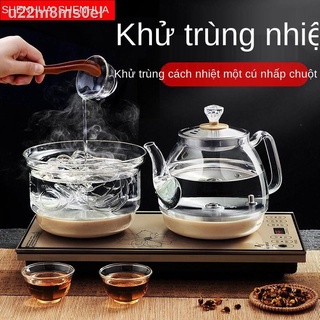 Hoàn toàn tự động cấp nước dưới đáy, ấm đun điện, bếp pha trà máy gia dụng thủy tinh, bộ tích hợp giữ nhiệt