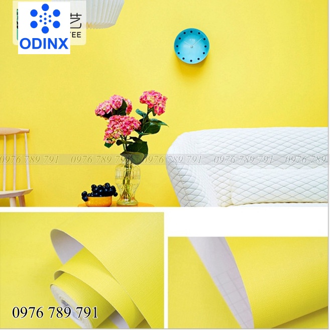 Giấy Dán Tường Phòng Ngủ 10m Có Keo Sẵn Trơn Nhám Đẹp Giá Rẻ ODINX