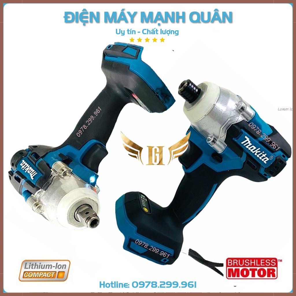 Thân Máy Siết Bulong Ma.kita, Máy Vặn Vít, Bắn Ốc Pin_Động Cơ Không Chổi Than