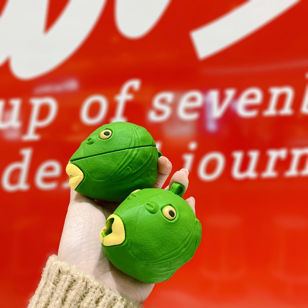 Vỏ Bảo Vệ Hộp Sạc Tai Nghe Airpods 1 2 3 Pro Hình Bánh Sừng Bò 3D Dễ Thương Kèm Móc Treo Tiện Dụng