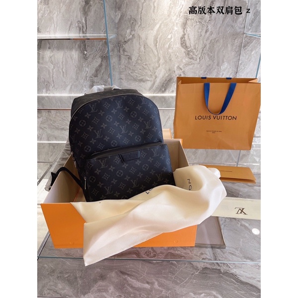 Balo thời trang da thật hoạ tiết thương hiệu Louis Vuitton LV Discovery cao cấp