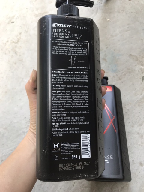 Chai dầu gội X-MEN FOR BOSS 850g