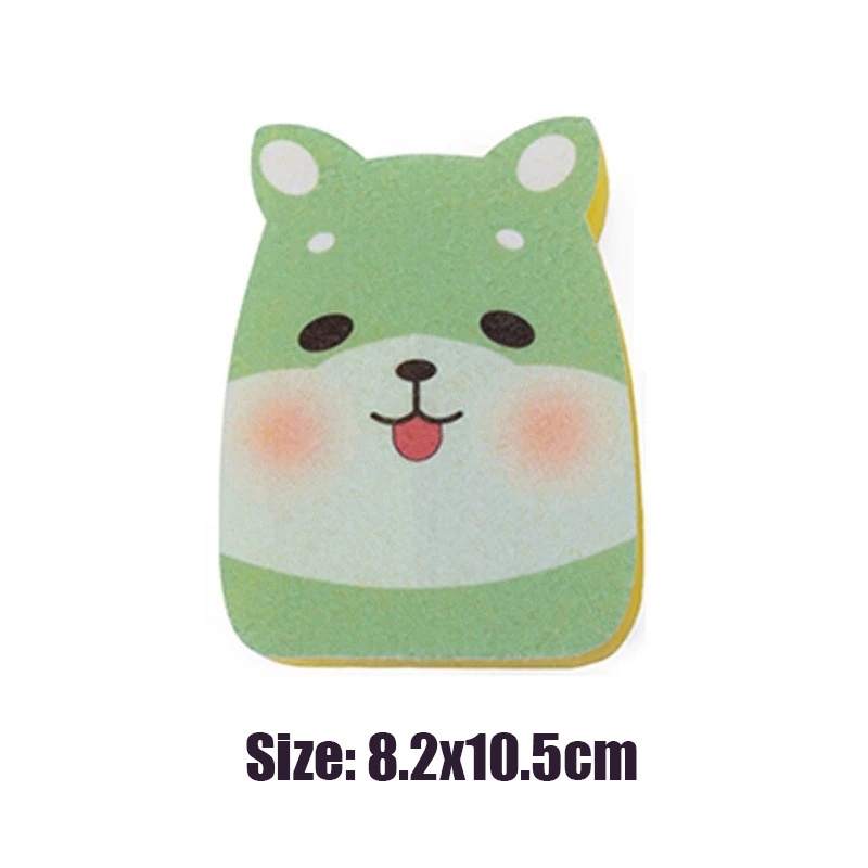 Dễ Thương Miếng Mút Rửa Chén Bằng Sợi Micro Hình Động Vật Hoạt Hình Đa Năng