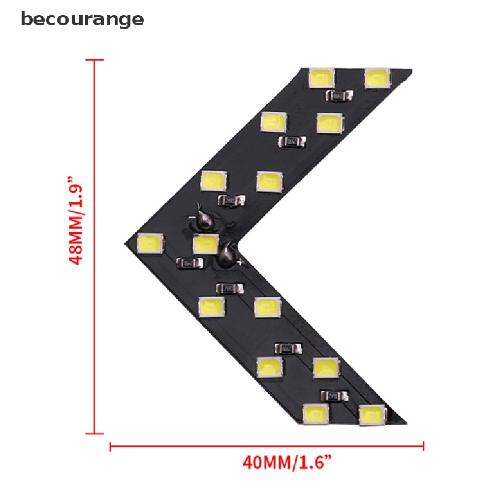 Bộ 2 đèn LED 14 SMD chất lượng cao gắn gương chiếu hậu xe hơi