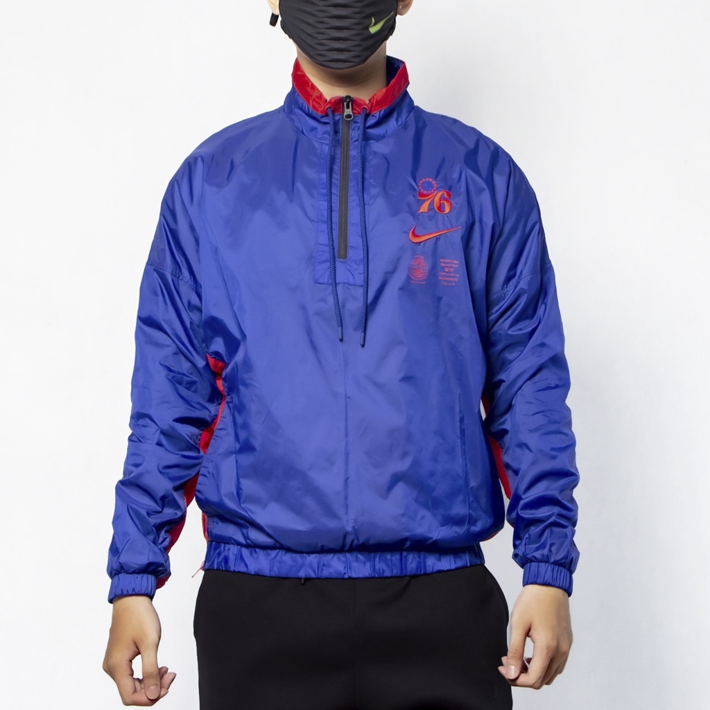 [ HÀNG CHÍNH HÃNG ] [ HÀNG CHÍNH HÃNG ] ÁO KHOÁC NIKE NBA COURTSIDE 76ERS TRACK TOP JACKET - BLUE