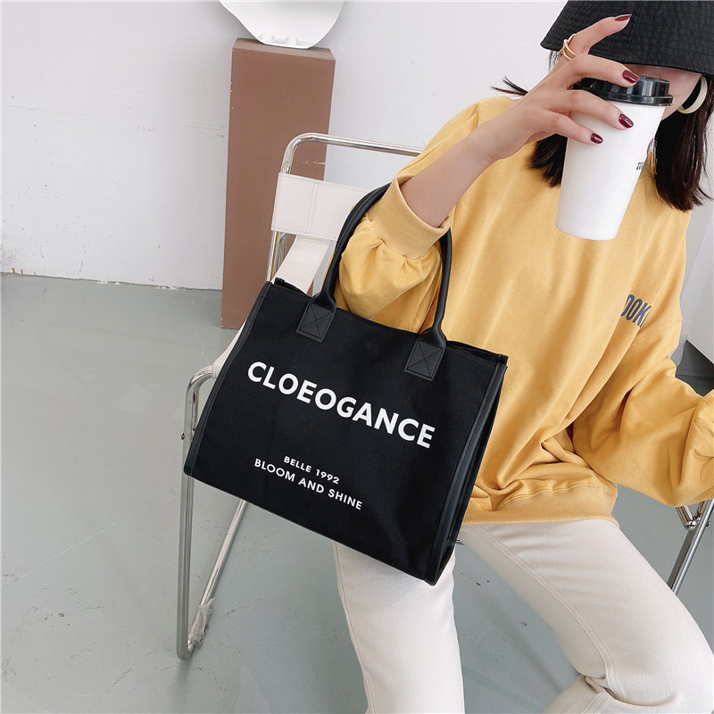 Túi xách tote IELGY sức chứa lớn in chữ cho nữ
