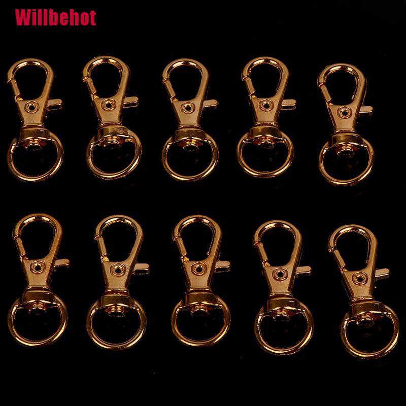 Bộ 10 Móc Tôm Nhiều Màu Sắc Dùng Làm Dây Đeo Túi Xách