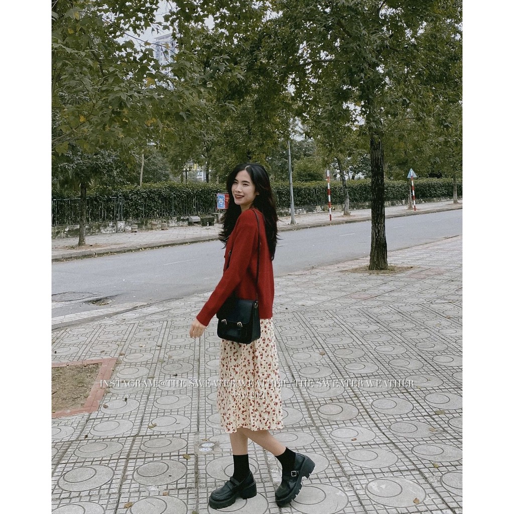 [Mã 2611THTRANG100K hoàn 10% xu đơn 99K] (Ảnh thật) Áo khoác cardigan len cổ tròn viền dày dặn the.sweaterweather TSW | BigBuy360 - bigbuy360.vn