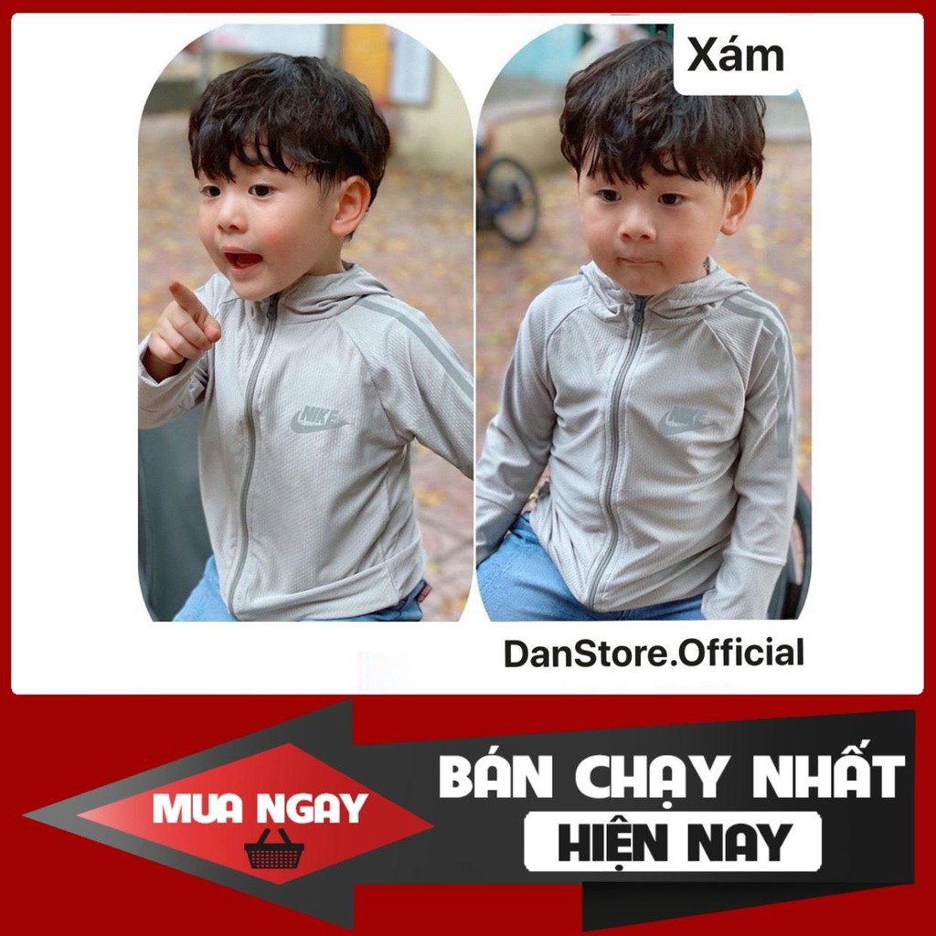 Áo Khoác Chống Nắng DanStore.Official Hè 2020 Cho Bé 9kg đến 30kg