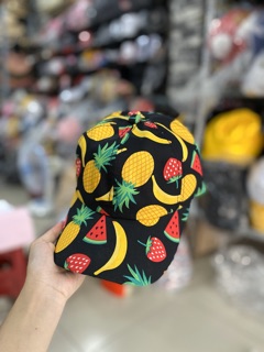 Nón hoạ tiết trái cây so hottt 😤😤😤