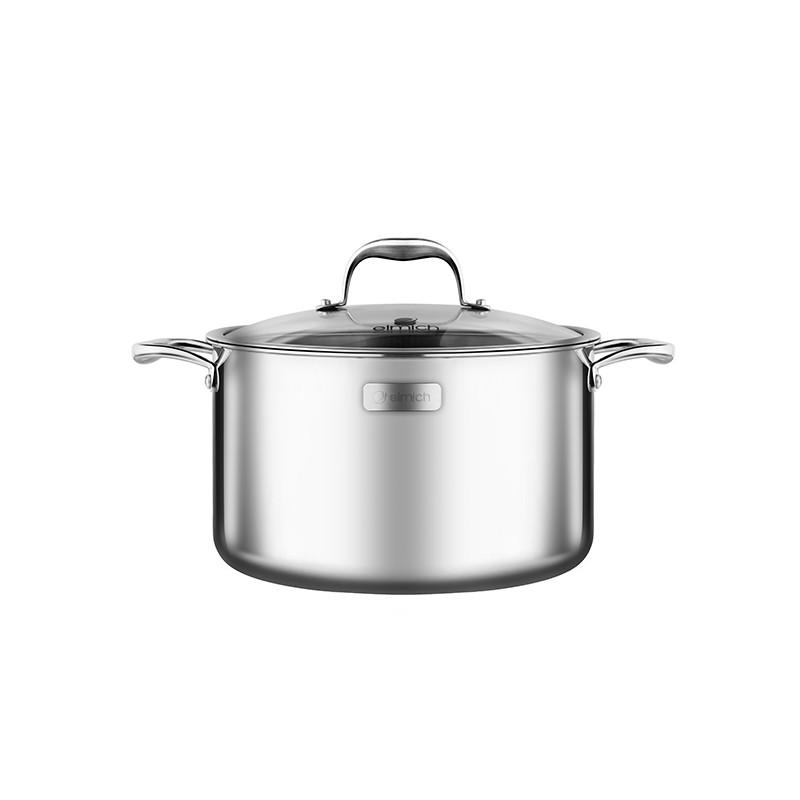 NỒI INOX 304 ELMICH 3 LỚP CAO CẤP ĐÁY LIỀN 20CM -24CM TRI-MAX XS -EL3747-3748
