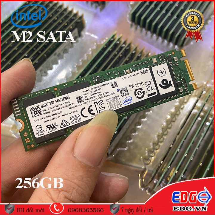 Ổ Cứng M2 SATA 256GB NEW NOBOX Chính hãng Intel 545s series