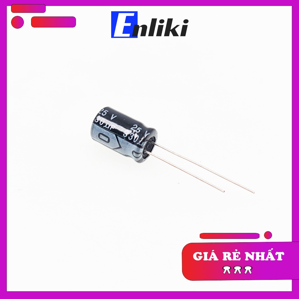 Bộ 2 Chiếc 330uF Tụ Hóa 25V (8x12mm)