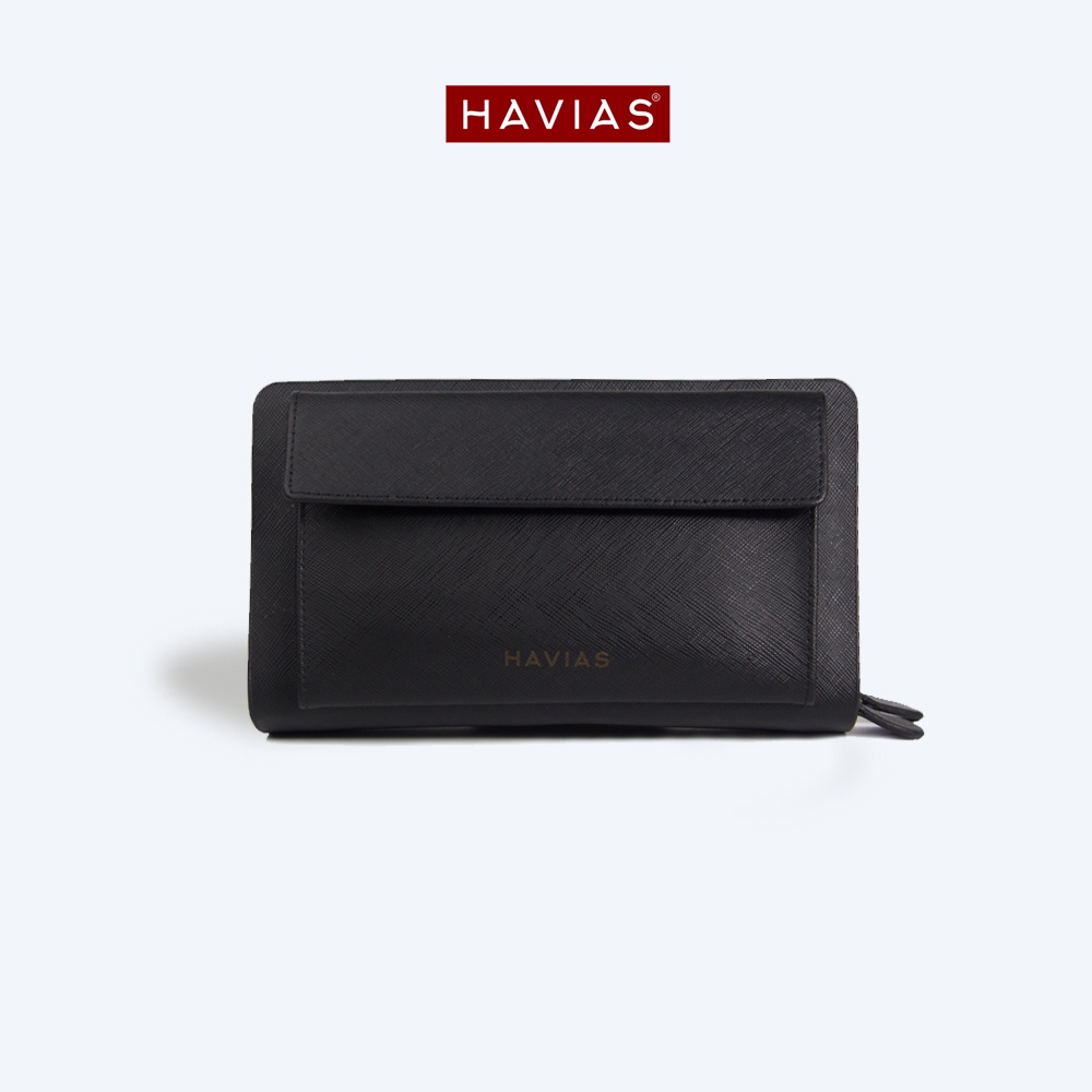 Ví Clutch cầm tay 2 khóa Handle HAVIAS