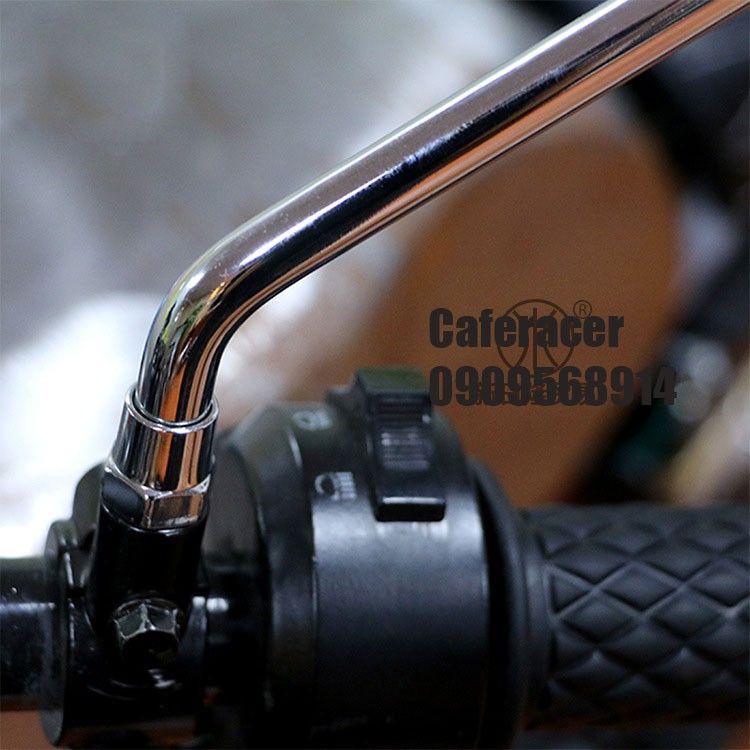 Bộ 2 cái Pat kẹp ghi đông 22mm loại lỗ ốc 8mm và 10mm lắp gương
