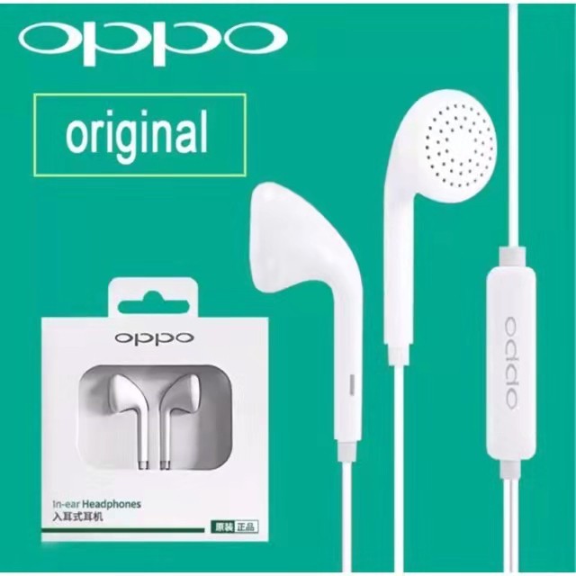 Tai Nghe Nhét Tai Oppo 100% Chính Hãng 3.5mm Với Mic Mh133 Oppo R7S R9 R11 R15 R17 F1S F3 F5 F7 A3S Ax5 A5 Ax7