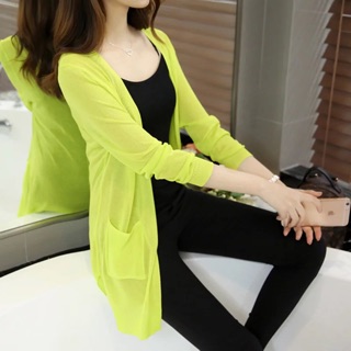 Áo  cardigan mỏng dáng dài