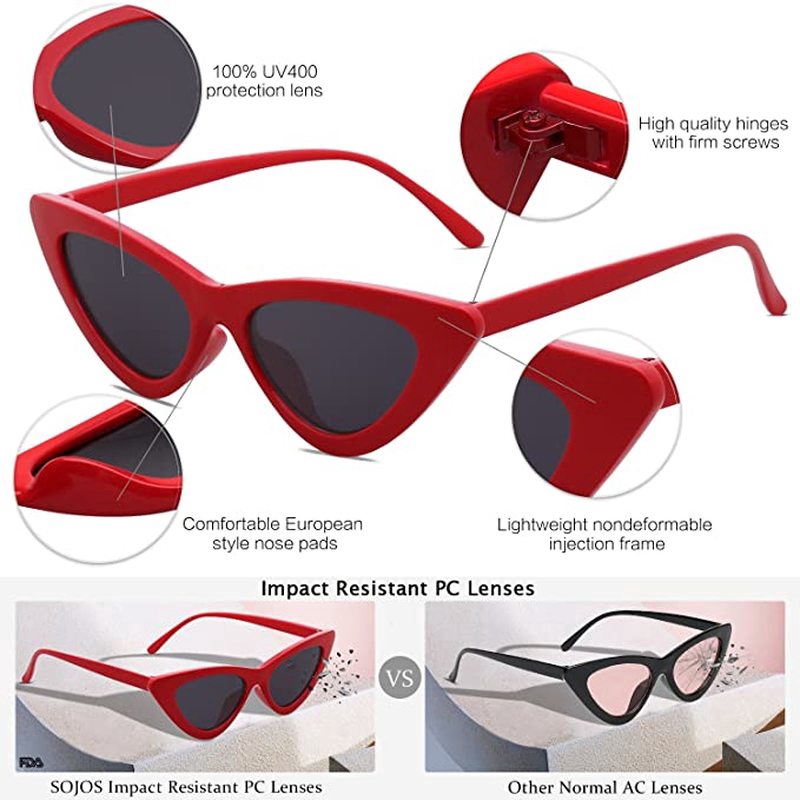 Kính Mát Gọng Mắt Mèo Thời Trang Sành Điệu Dành Cho Nữ