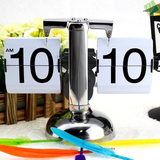 Đồng Hồ Để Bàn Bằng Thép Không Gỉ Phong Cách Cổ Điển Độc Đáo