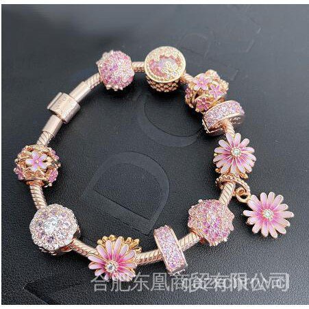 Hàng Có Sẵn Vòng Tay Hạt charm Mắt Mèo Bằng Bạc 925 ckqz Làm Quà Sinh Nhật Cho Nữ Pandora_Borelet