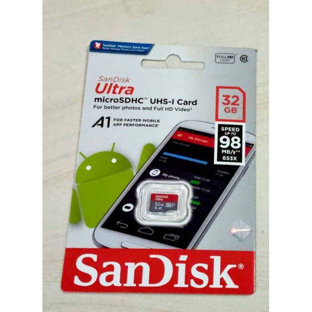Thẻ Nhớ Sandisk Ultra A1 32gb Class 10