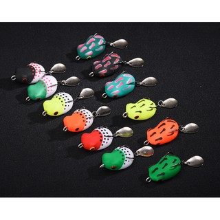 mồi giả ếch hơi câu cá lóc mini 4g