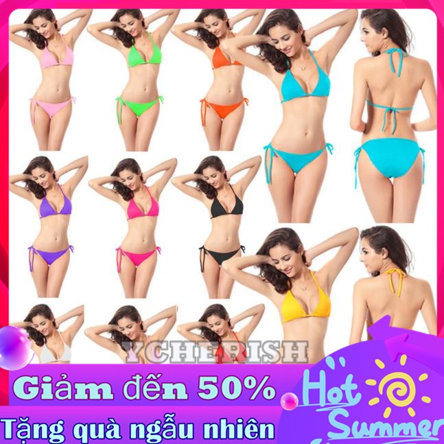 Đồ bơi nâng ngực nữ 2 mảnh Bikini in họa tiết nhiều màu | BigBuy360 - bigbuy360.vn