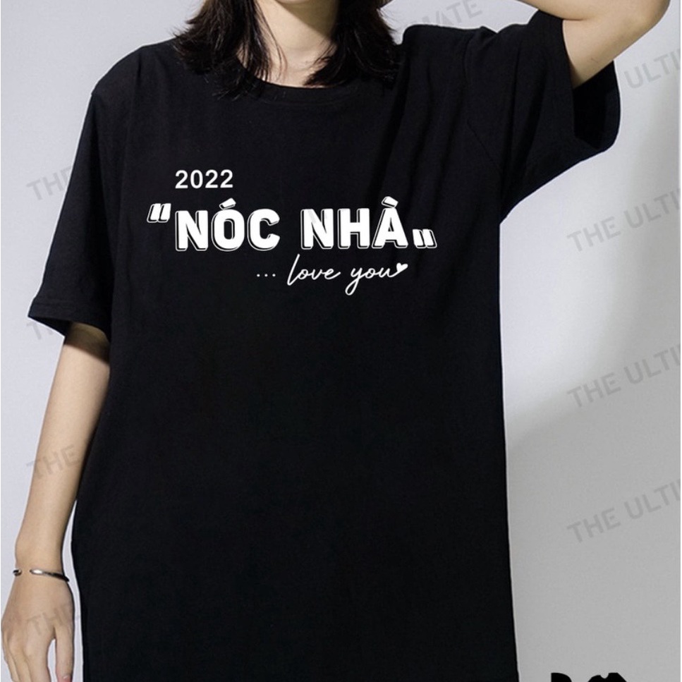 áo phông đôi nam nữ in chữ ''TRỤ CỘT NÓC NHÀ'' chất liệu cotton