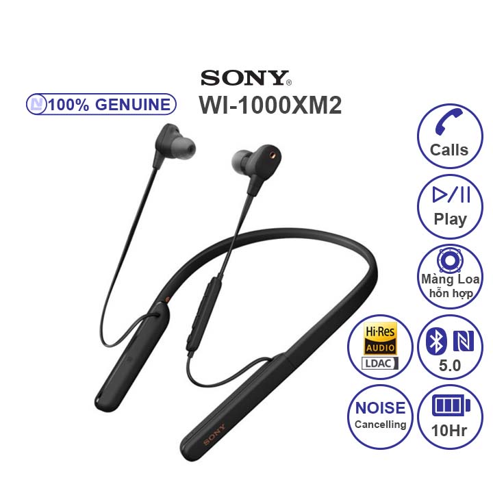 NEW Full Box Sony WI-1000XM2 Tai nghe in-ear không dây - chống ồn - Hires Audio