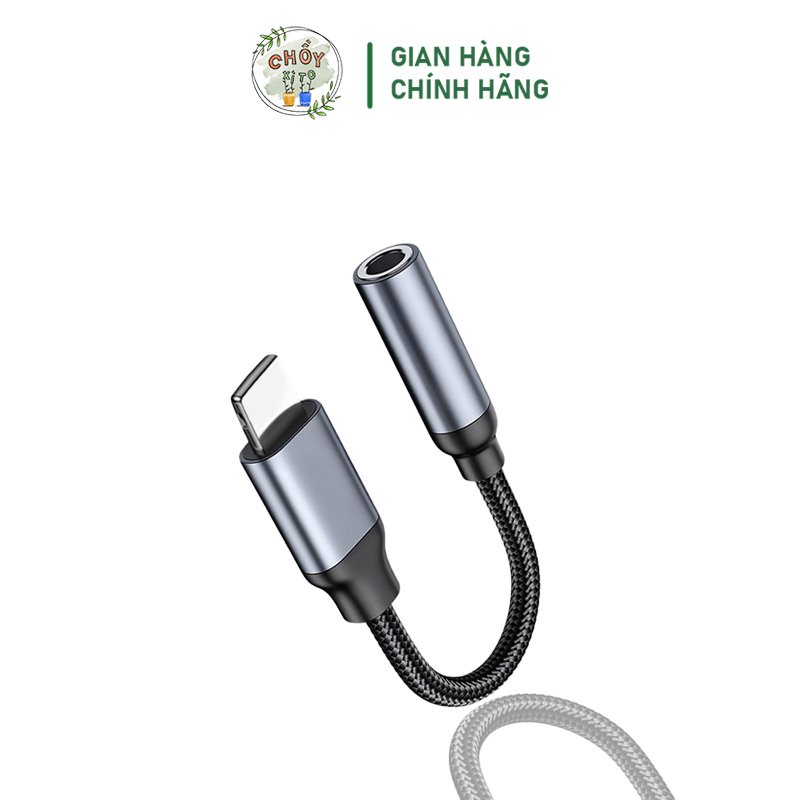 Cáp Chuyển Đổi Âm Thanh CHỒY EQB350 Chuyển Đổi Tai Nghe Chân Sạc IPSang Chân Tròn Cắm Tai Nghe 3.5mm