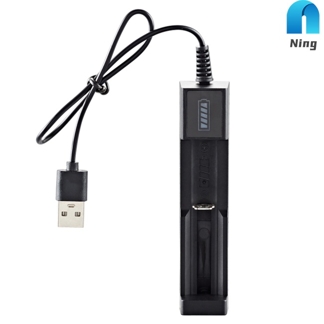 Bộ Sạc Pin Lithium 18650 Thông Minh Có Cổng Usb Kèm Đèn Báo