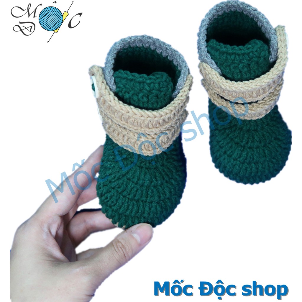 Giày len cho bé trai sơ sinh đến 1 tuổi 0-12 tháng - giầy len thể thao handmade em bé