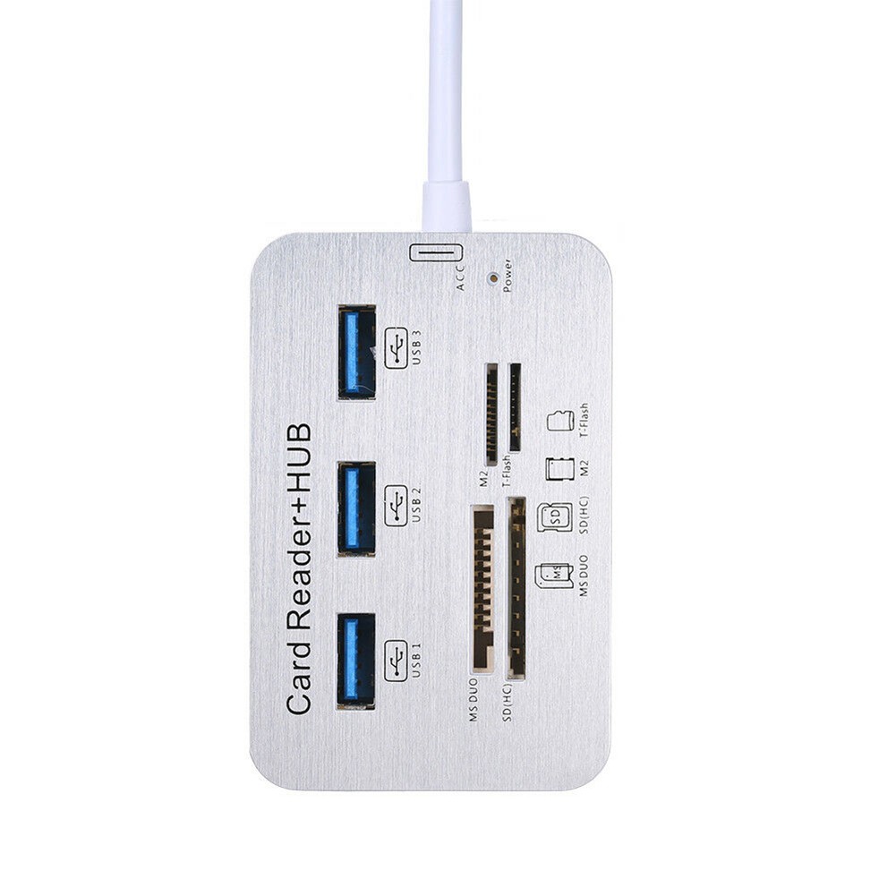 Bộ Chia 3 Cổng Usb 3.1 Tốc Độ Cao Có Đầu Đọc Thẻ Sd / Tf