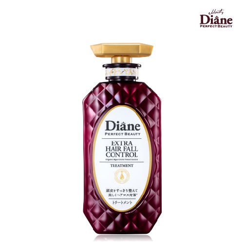 Combo dầu gội xả + tinh chất dưỡng tóc dành cho tóc gãy rụng, nhiều gàu Moist Diane Extra Hair Fall Control 450mlx2