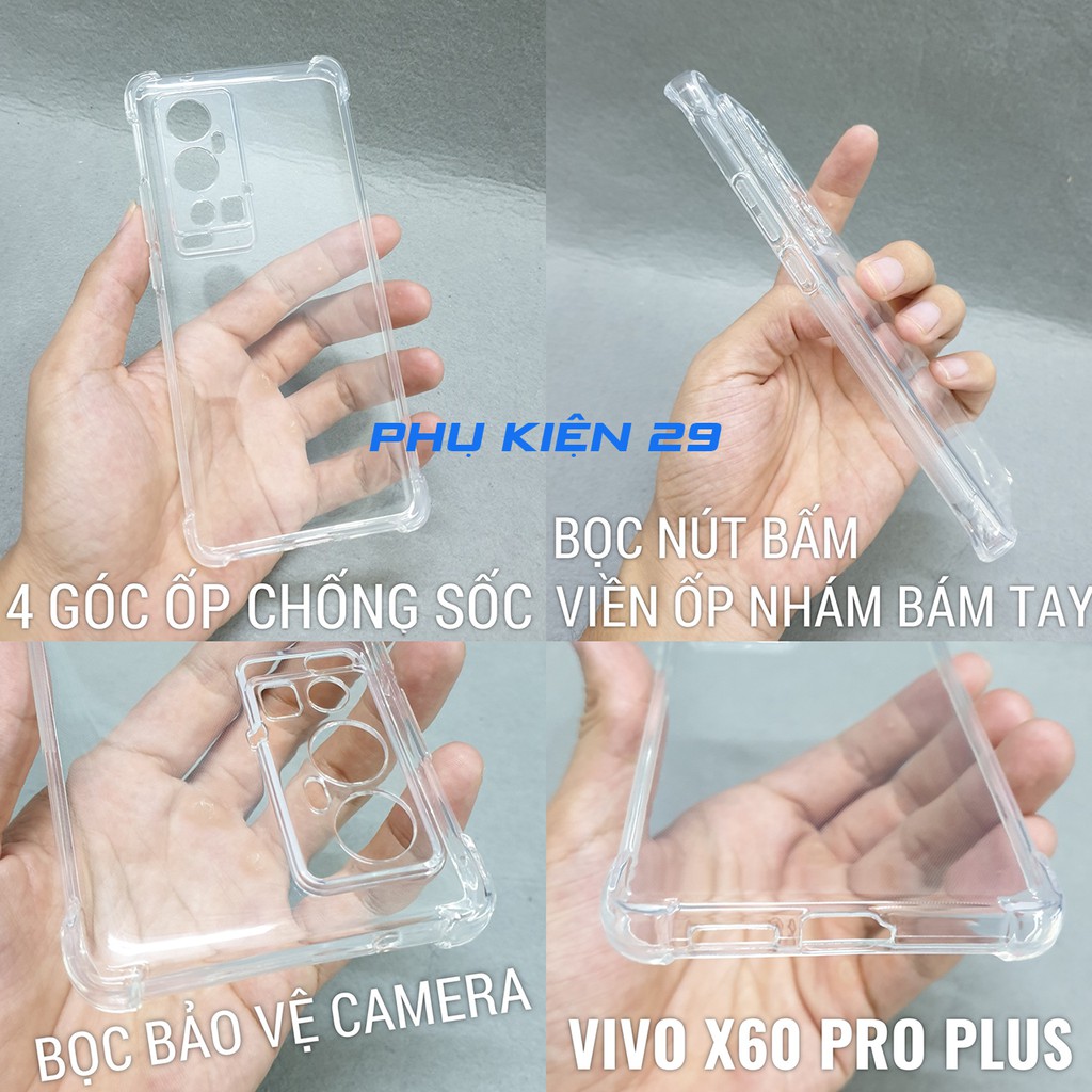 Ốp lưng silicon dẻo trong có bọc camera chống sốc Pudini
