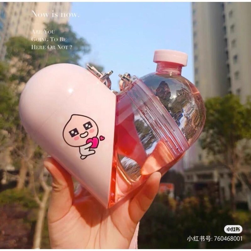 Bình Nước Trái Tim Hai Đầu Siêu Đáng Yêu.
