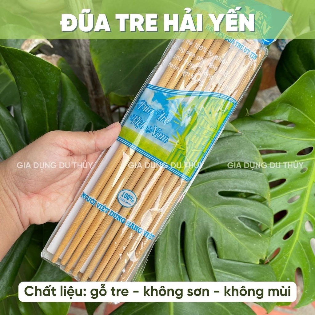 Bộ đũa ăn bằng gỗ cao cấp  dùng ăn cơm cầm chắc tay, không trơn trượt, độ bền cao, an toàn cho sức khỏe