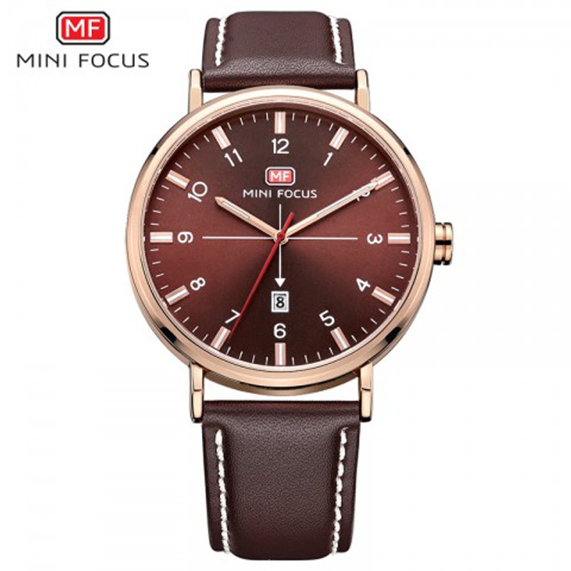 Đồng hồ nam MINI FOCUS MF019G dây da cao cấp size mặt 42mm chống nước | BigBuy360 - bigbuy360.vn