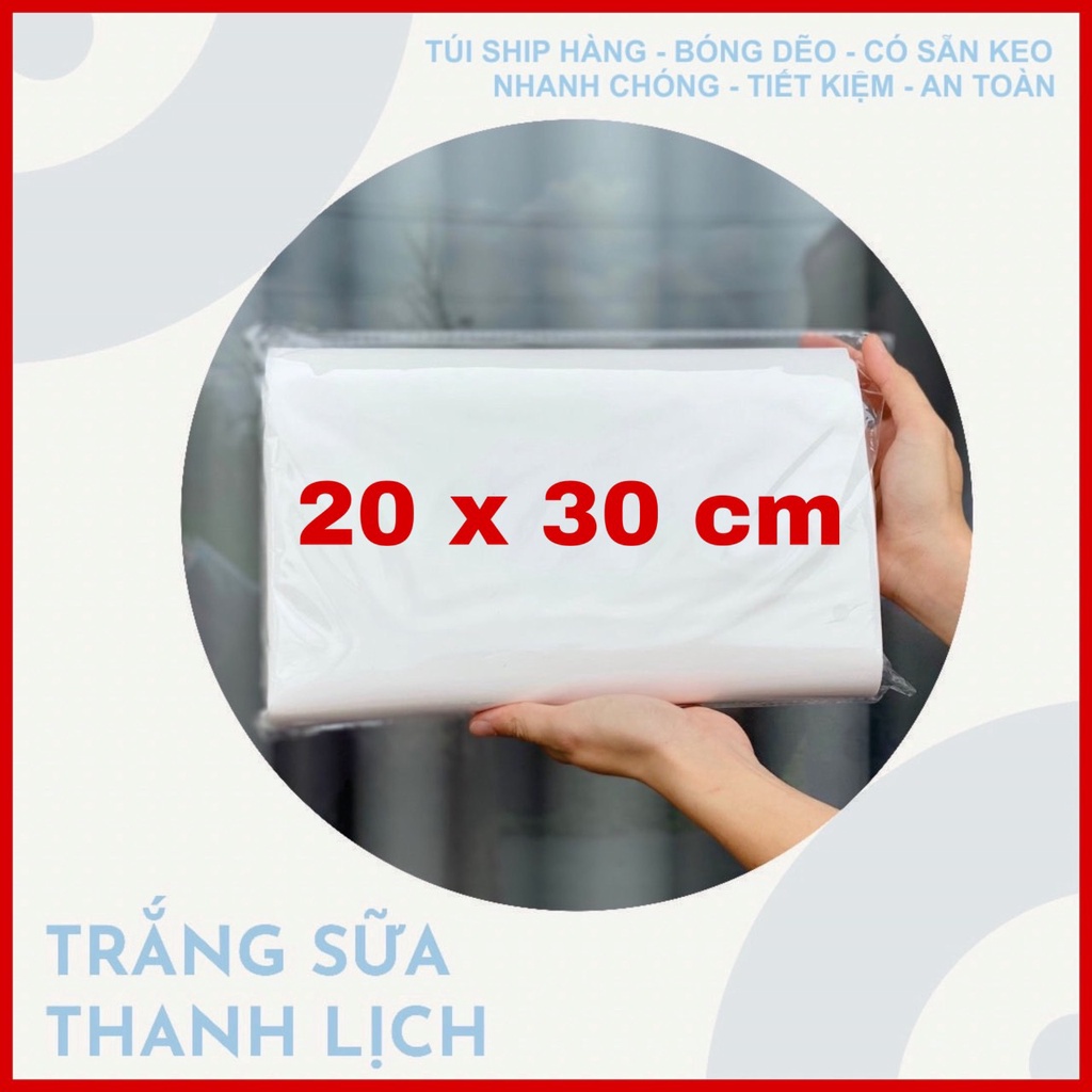 100 Túi Niêm Phong 20 x 30 cm dùng để đóng gói quần, áo, mỹ phẩm