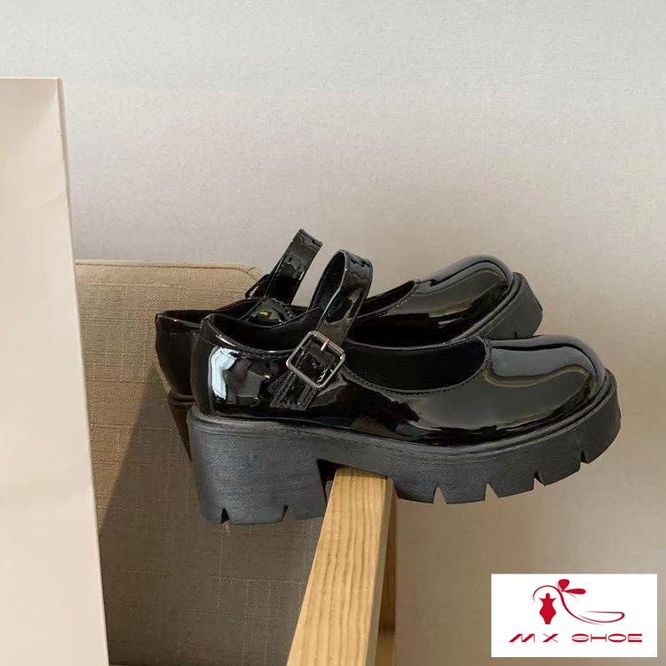 Giày Cao Gót Da Đế Dày Phong Cách Lolita 2022 Cho Nữ