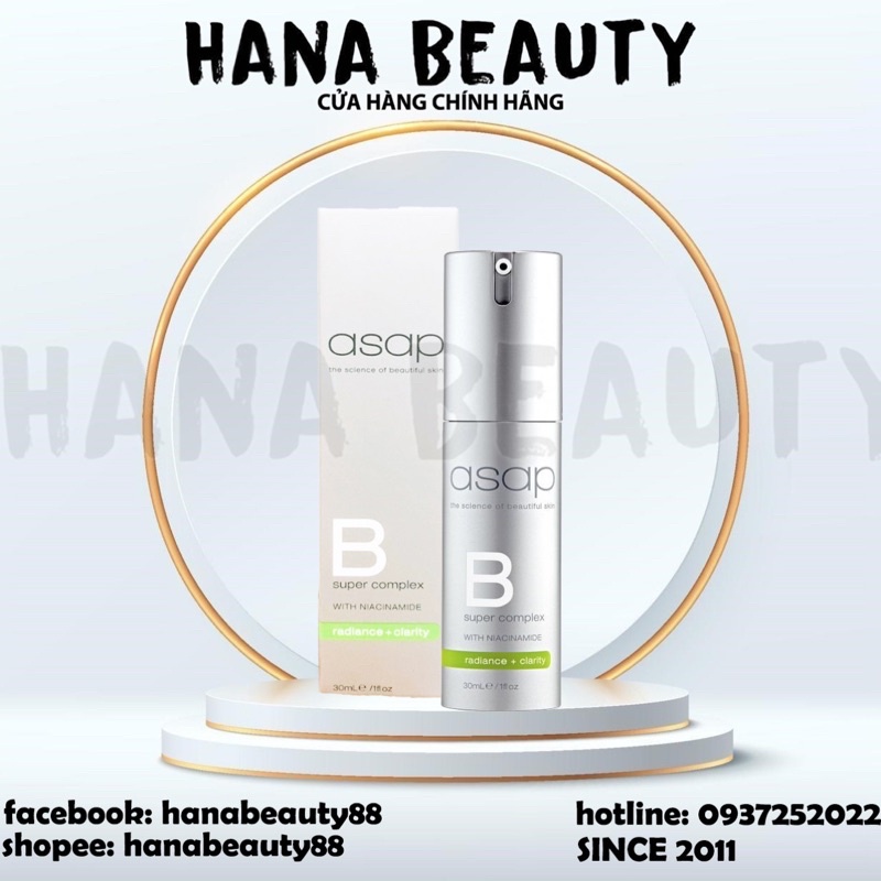 Tinh chất phục hồi dưỡng trắng da Serum ASAP super B complex (hàng cty chính hãng)