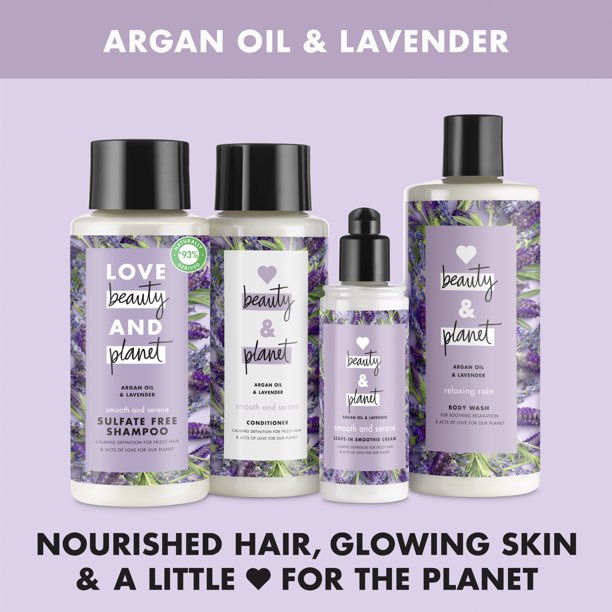 Dầu gội & Xả Love 𝐁𝐞𝐚𝐮𝐭𝐲 𝐚𝐧𝐝 𝐏𝐥𝐚𝐧𝐞𝐭 𝐒𝐦𝐨𝐨𝐭𝐡 𝐚𝐧𝐝 𝐒𝐞𝐫𝐞𝐧𝐞 𝐀𝐫𝐠𝐚𝐧 𝐎𝐢𝐥 & 𝐋𝐚𝐯𝐞𝐧𝐝𝐞𝐫