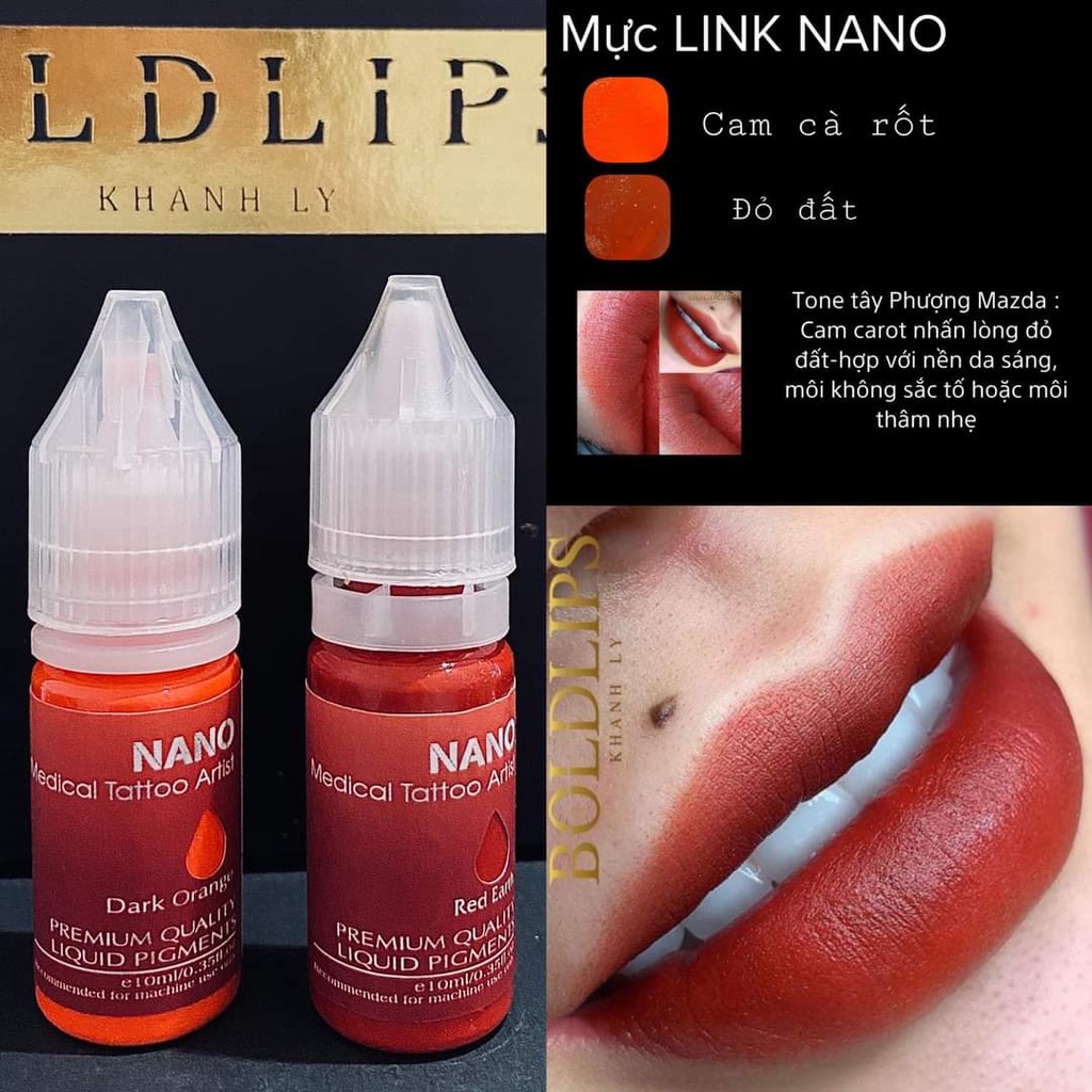 Mực Bong Đậm Nguyễn Khánh Li LINK Boldlip 5ml và 10ml