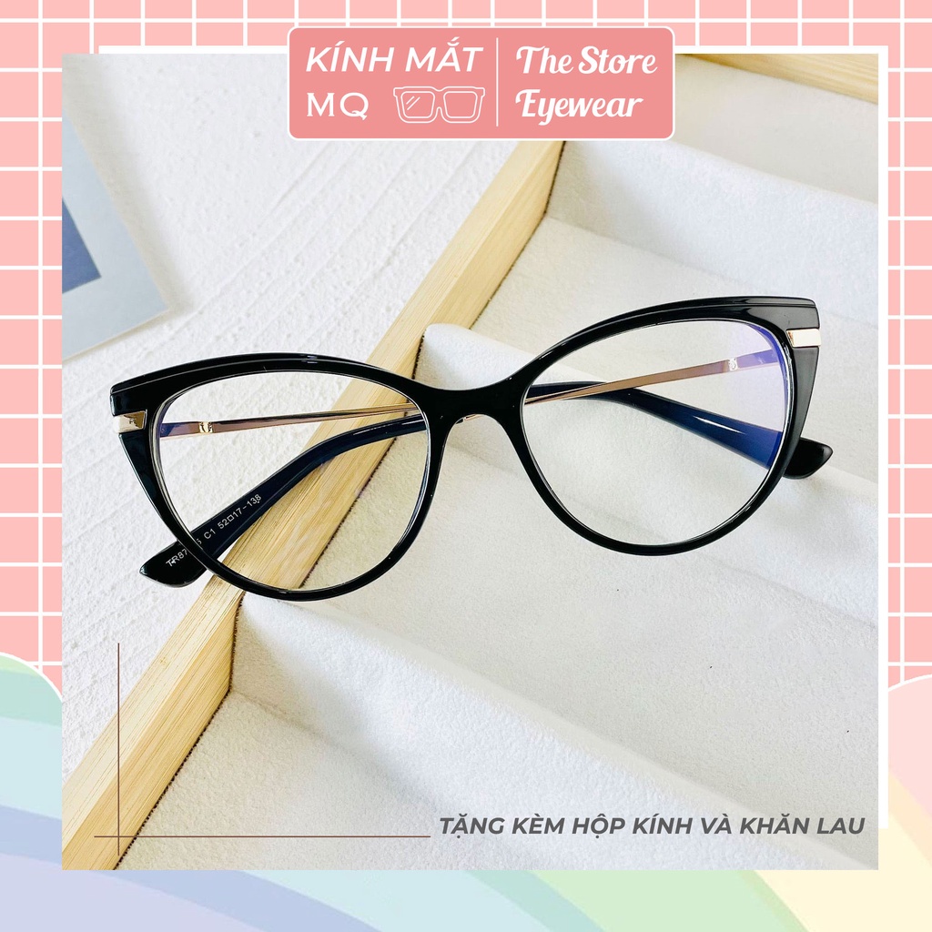 Gọng kính mắt mèo - thời trang nữ cao cấp - càng kính lò xo Siêu hot 87025 - Five Minutes Eyewear