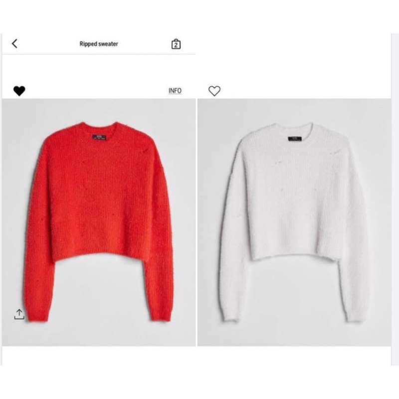 Áo len hm sz bé nhất màu trắng