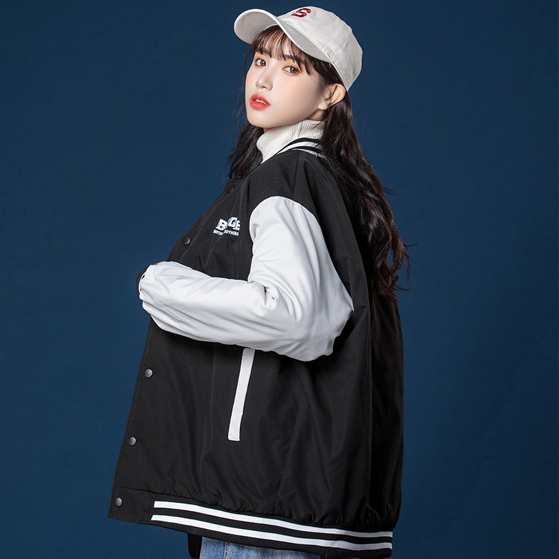 Áo khoác Bomber Nữ Nam Style Hàn Quốc - Áo khoác bóng chày Unisex [TẶNG TẤT NAM NỮ CÁ TÍNH] | BigBuy360 - bigbuy360.vn